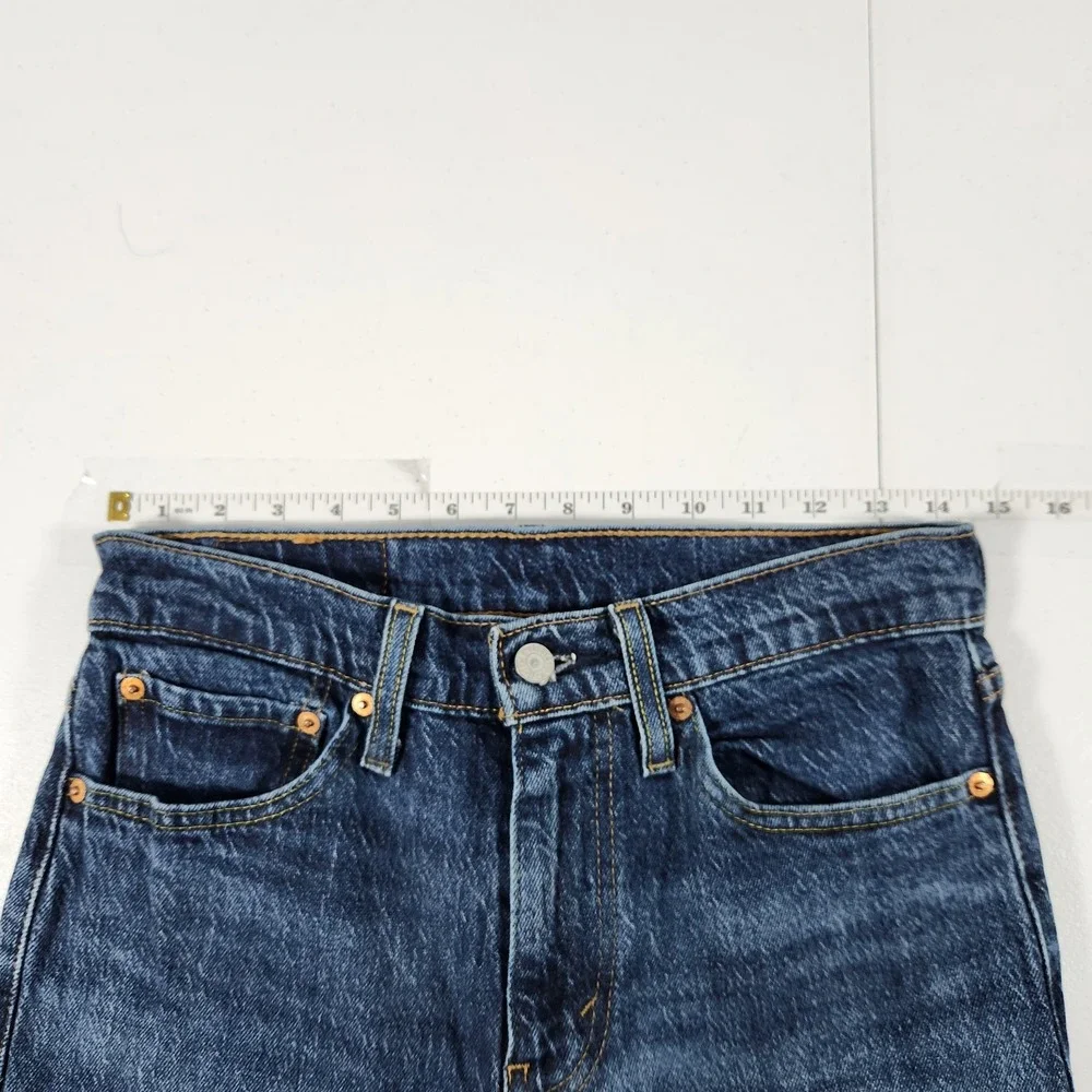 Levis 512 Slim Taper‎ Jeans Mens 29x30 Dark Wash Blue Stretch Denim